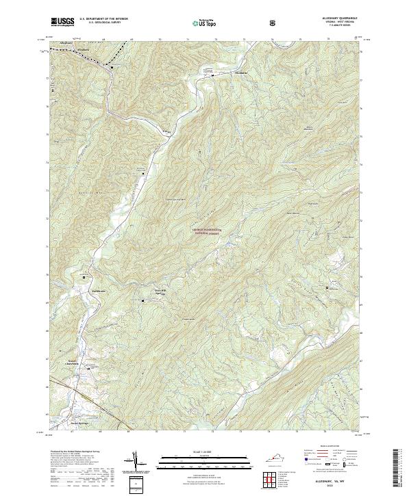 Alleghany topographic map thumbnail