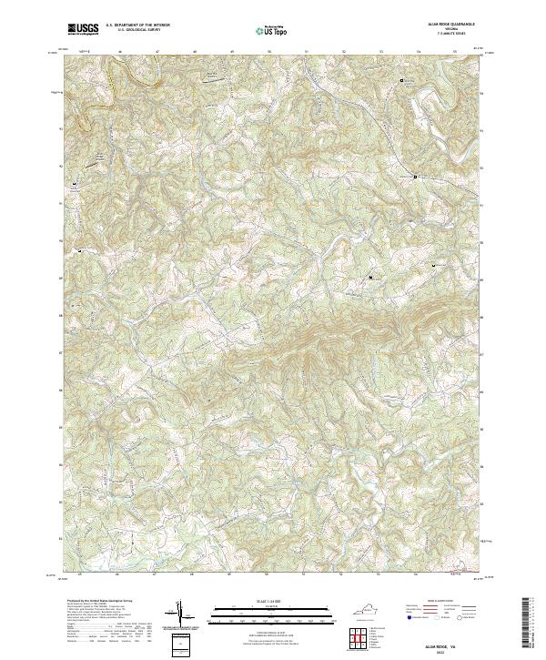 Alum Ridge topographic map thumbnail