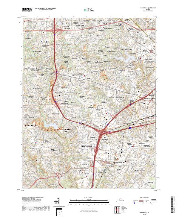 Annandale topographic map thumbnail