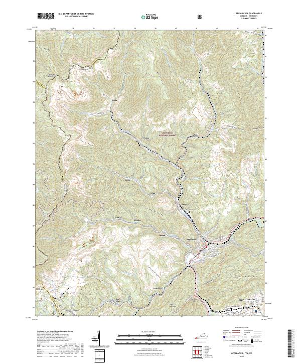 Appalachia topographic map thumbnail