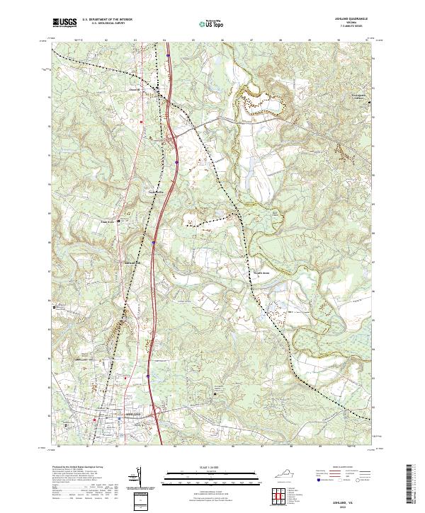 Ashland topographic map thumbnail