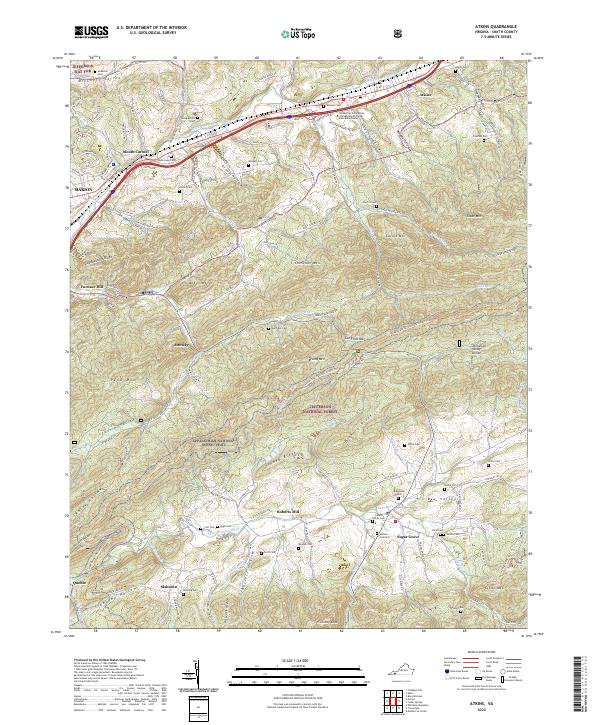 Atkins topographic map thumbnail