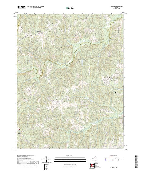 Ballsville topographic map thumbnail