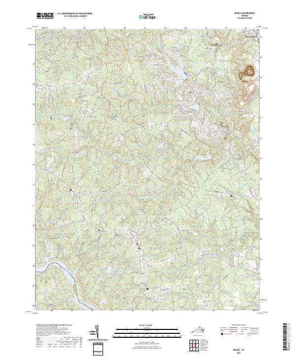 Beach topographic map thumbnail