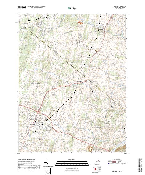 Berryville topographic map thumbnail
