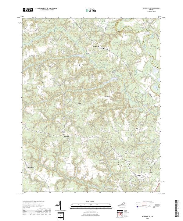 Beulahville topographic map thumbnail