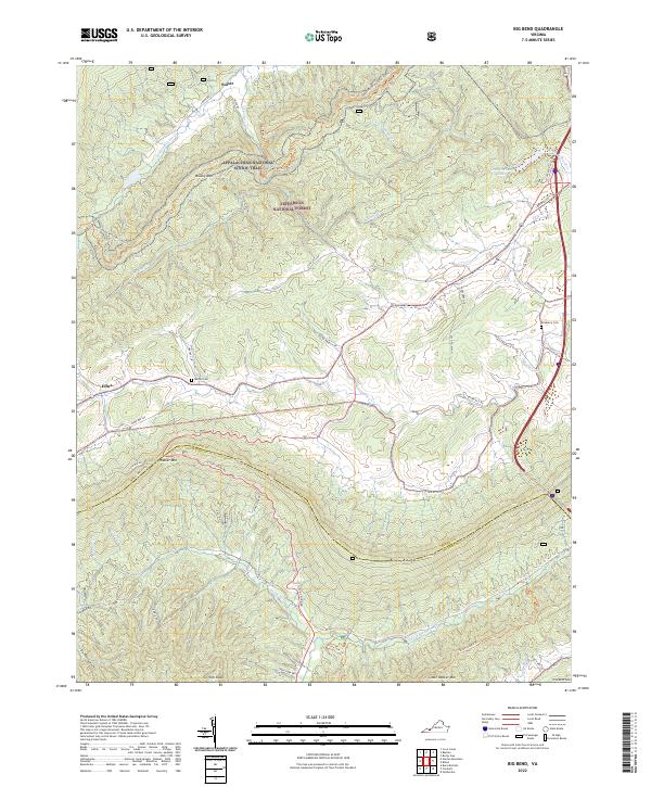 Big Bend topographic map thumbnail