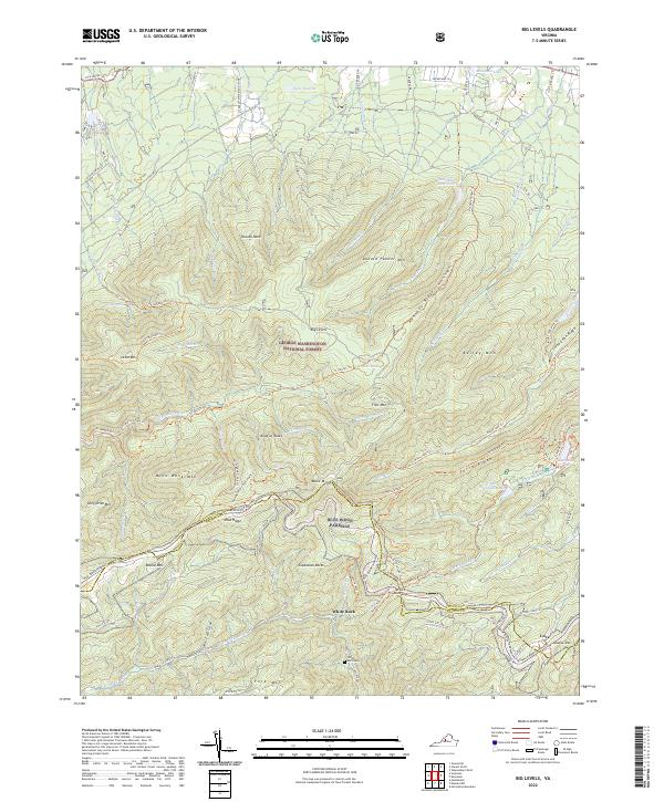 Big Levels topographic map thumbnail