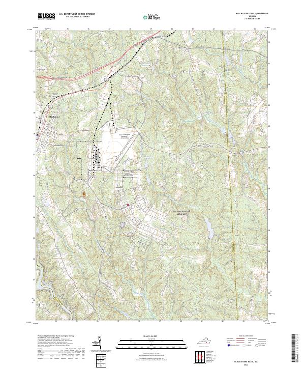Blackstone East topographic map thumbnail