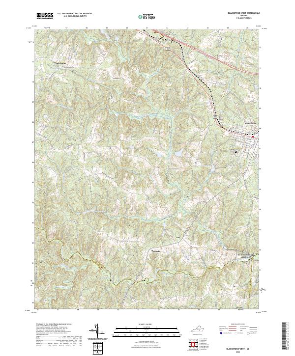 Blackstone West topographic map thumbnail