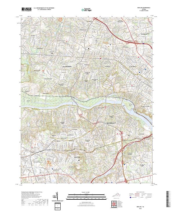 Bon Air topographic map thumbnail