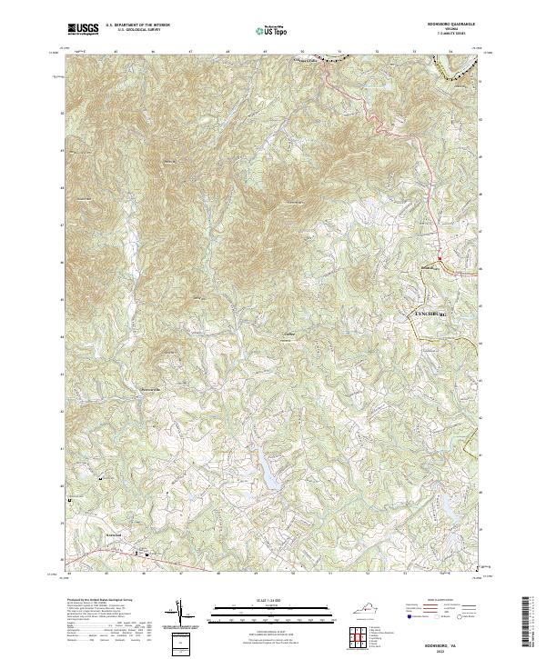 Boonsboro topographic map thumbnail