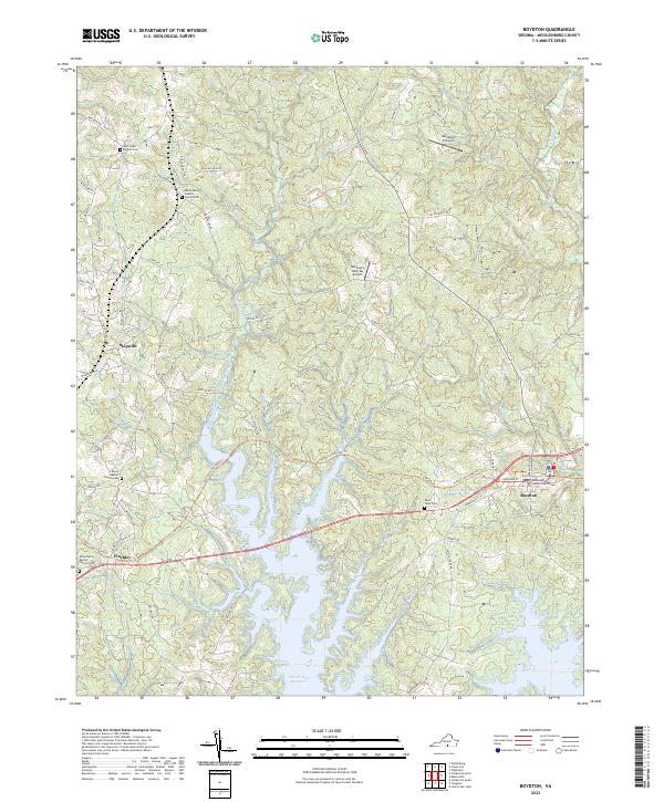 Boydton topographic map thumbnail