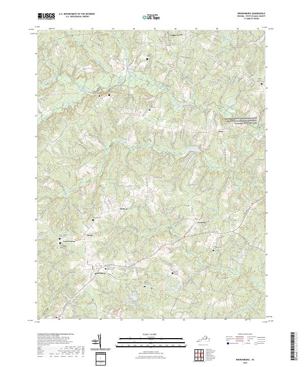 Brokenburg topographic map thumbnail