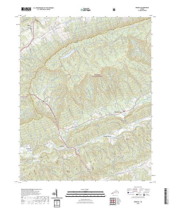 Brumley topographic map thumbnail