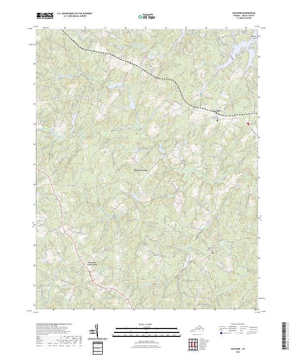 Buckner topographic map thumbnail