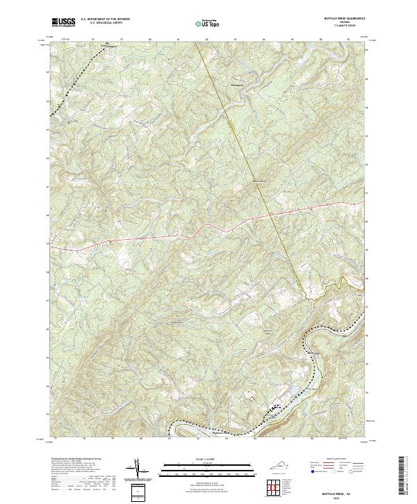 Buffalo Ridge topographic map thumbnail