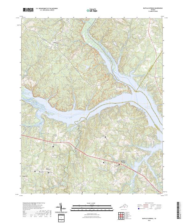 Buffalo Springs topographic map thumbnail
