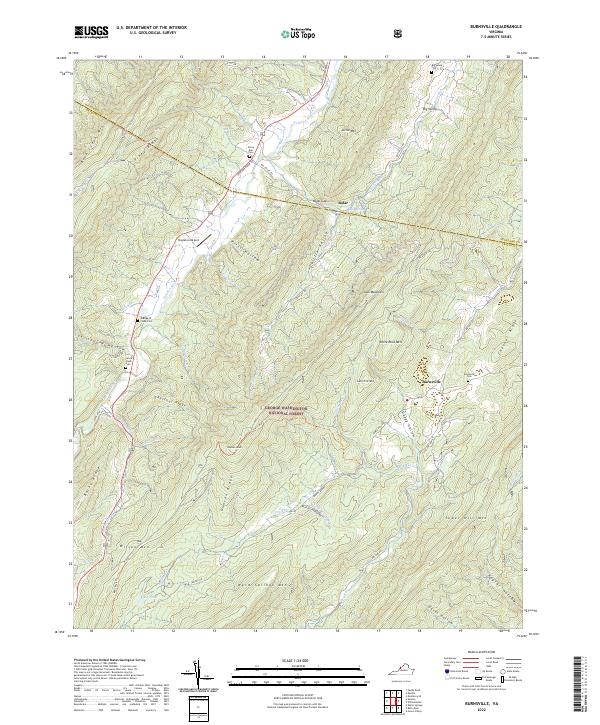 Burnsville topographic map thumbnail