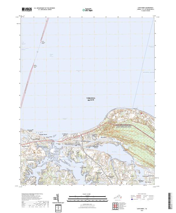 Cape Henry topographic map thumbnail
