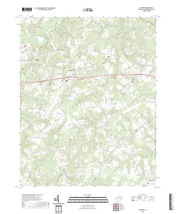 Capron topographic map thumbnail