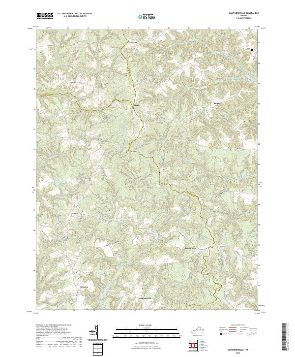 Cauthornville topographic map thumbnail