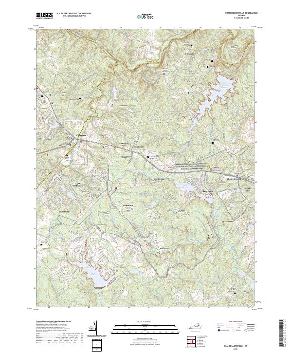 Chancellorsville topographic map thumbnail