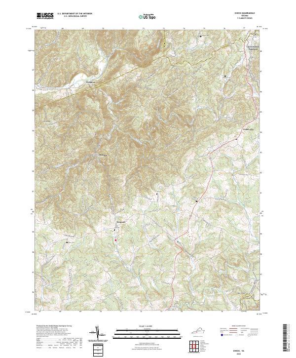 Check topographic map thumbnail