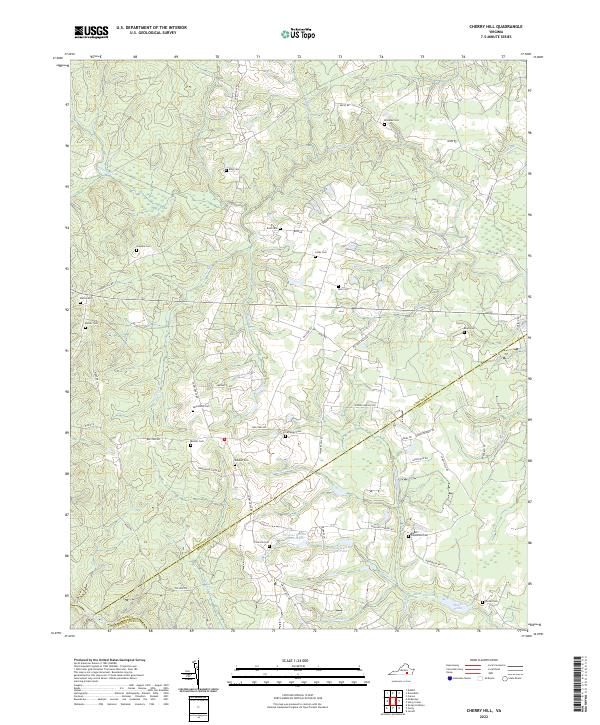 Cherry Hill topographic map thumbnail
