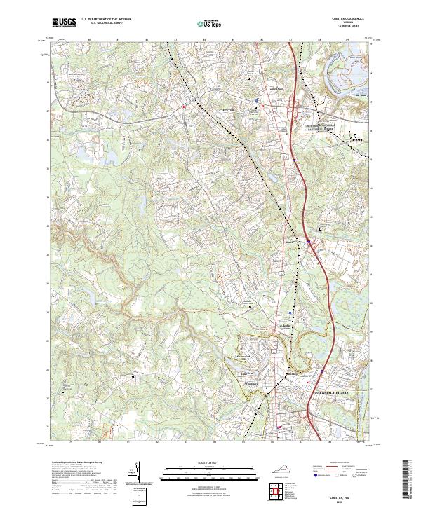 Chester topographic map thumbnail