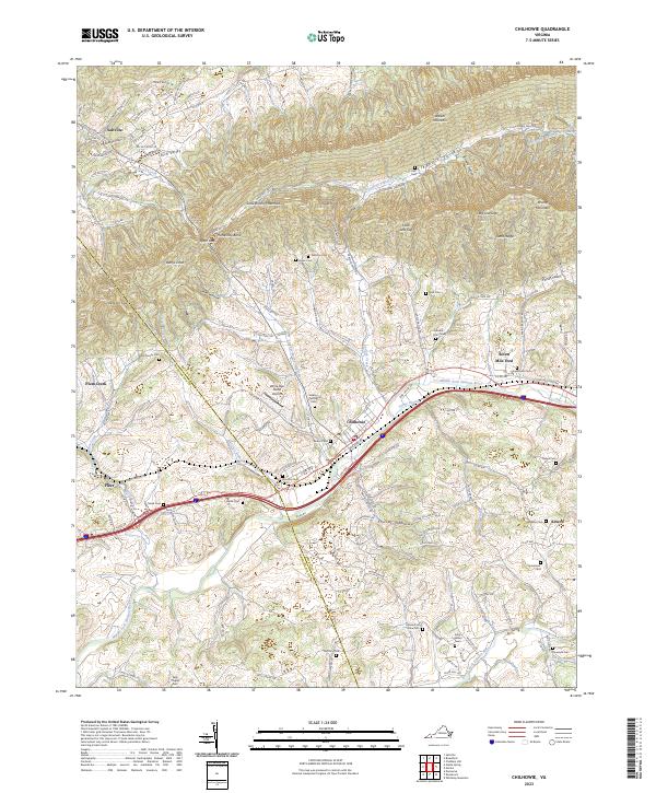 Chilhowie topographic map thumbnail