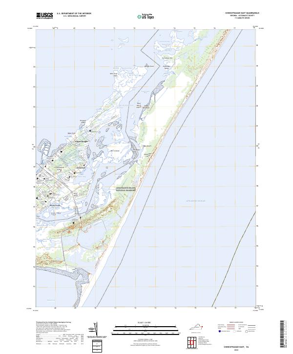 Chincoteague East topographic map thumbnail