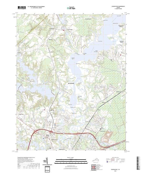 Chuckatuck topographic map thumbnail