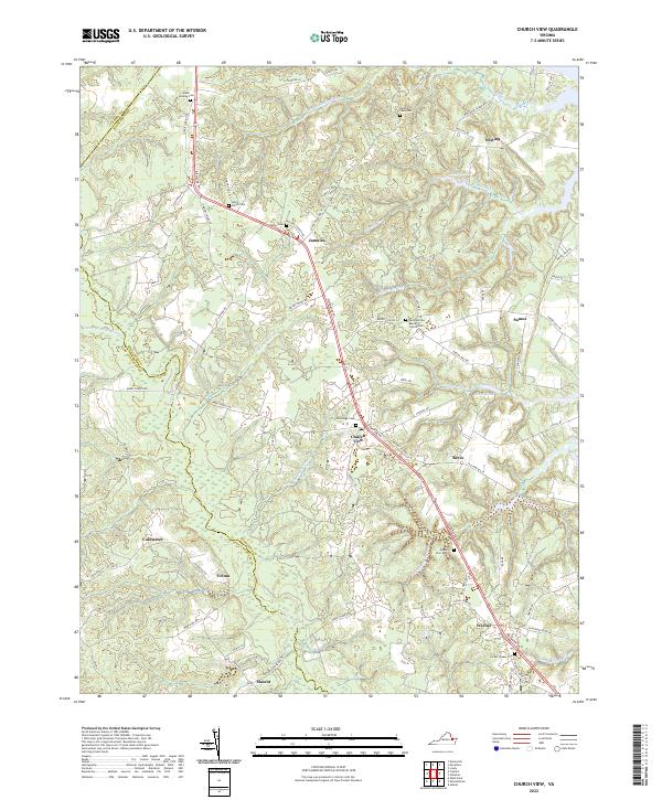 Church View topographic map thumbnail