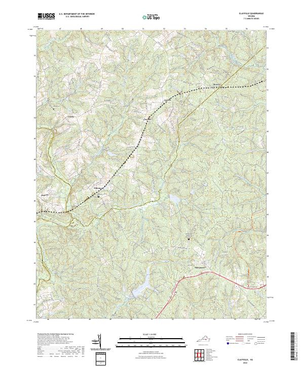Clayville topographic map thumbnail