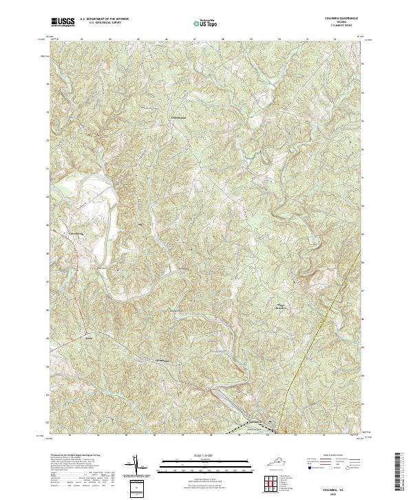 Columbia topographic map thumbnail