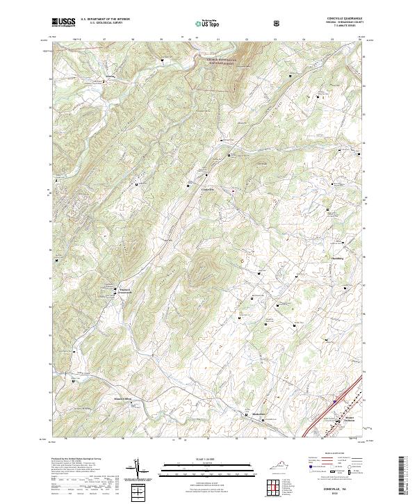 Conicville topographic map thumbnail