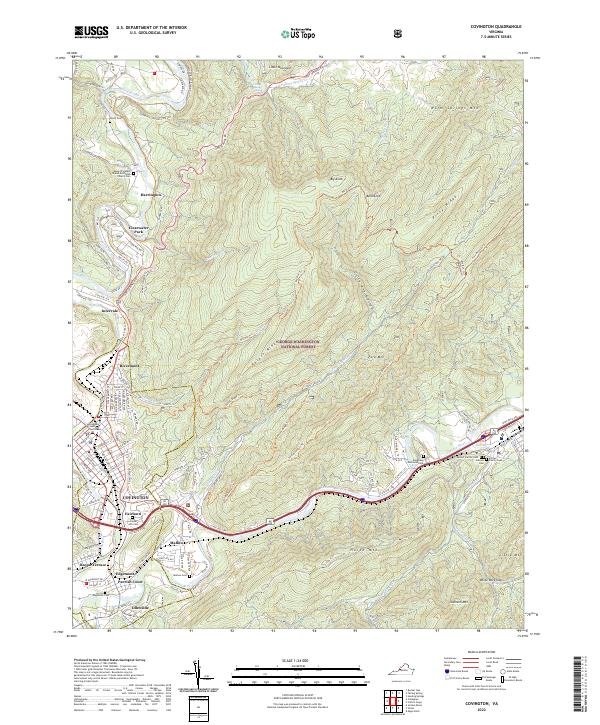 Covington topographic map thumbnail