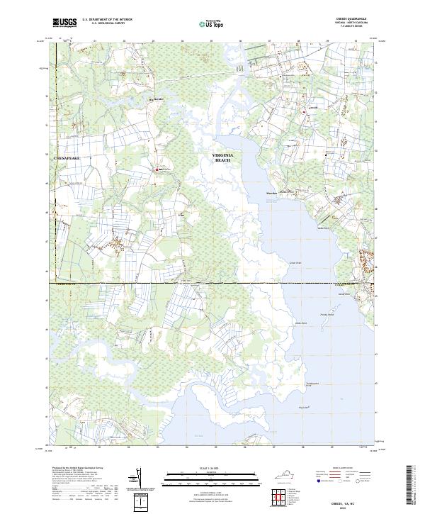 Creeds topographic map thumbnail