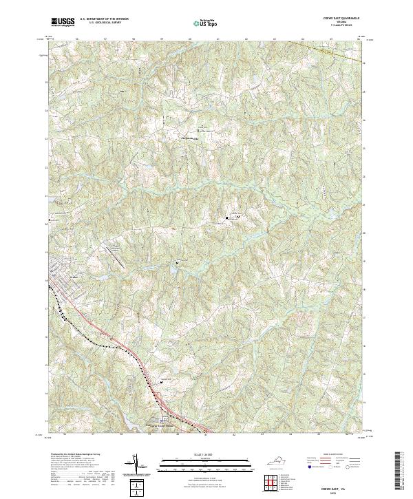 Crewe East topographic map thumbnail