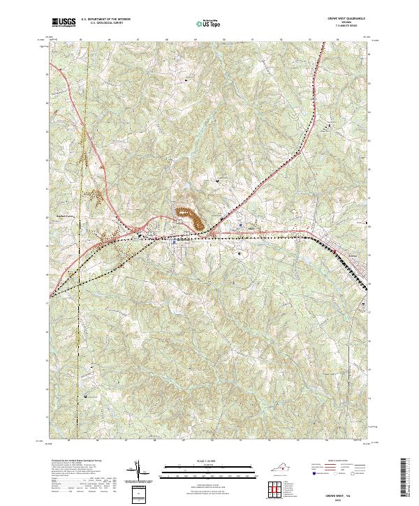 Crewe West topographic map thumbnail