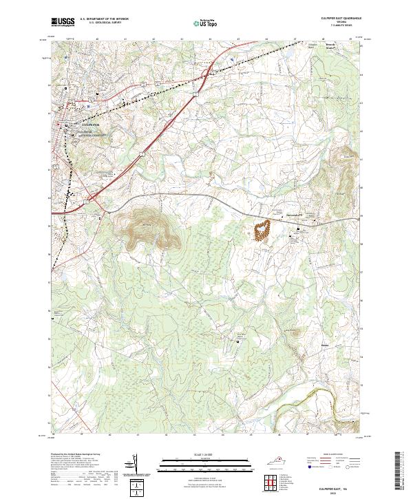 Culpeper East topographic map thumbnail