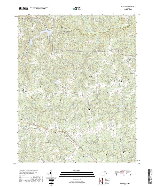Danieltown topographic map thumbnail