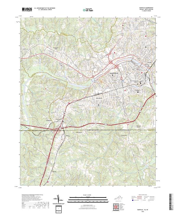 Danville topographic map thumbnail
