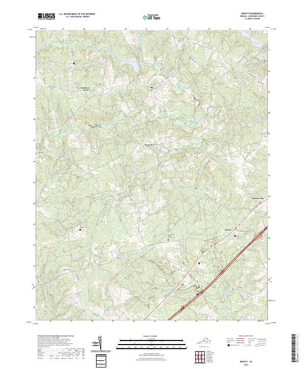 DeWitt topographic map thumbnail