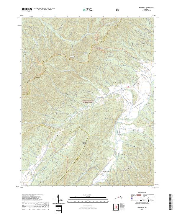Deerfield topographic map thumbnail