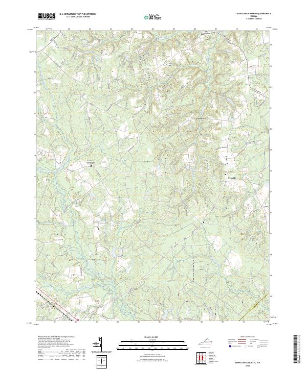 Disputanta North topographic map thumbnail