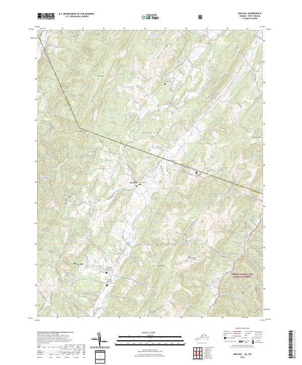 Doe Hill topographic map thumbnail