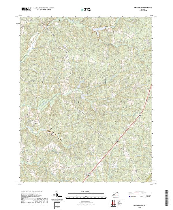 Drakes Branch topographic map thumbnail