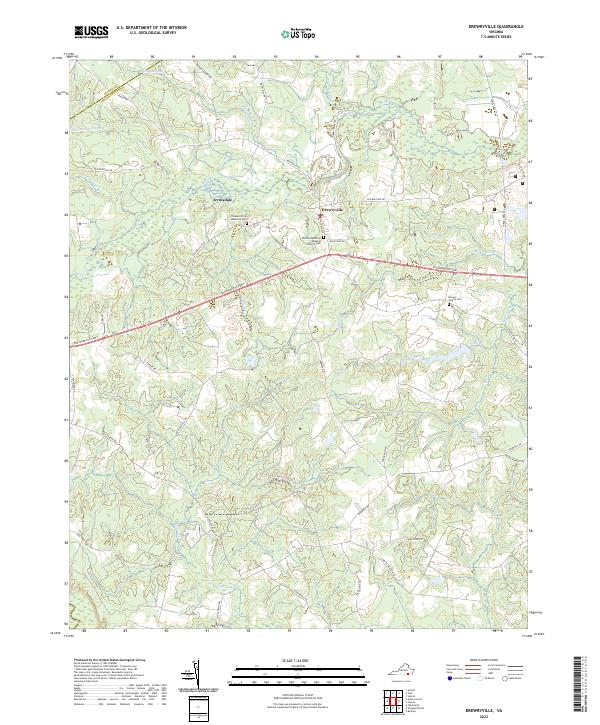 Drewryville topographic map thumbnail